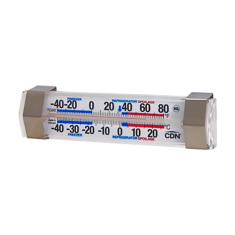 Comark FG80AK Commercial Refrigerator Thermometer, Commercial Freezer  Thermometer (Glass Tube Thermometer, Commercial Grade Thermometer)
