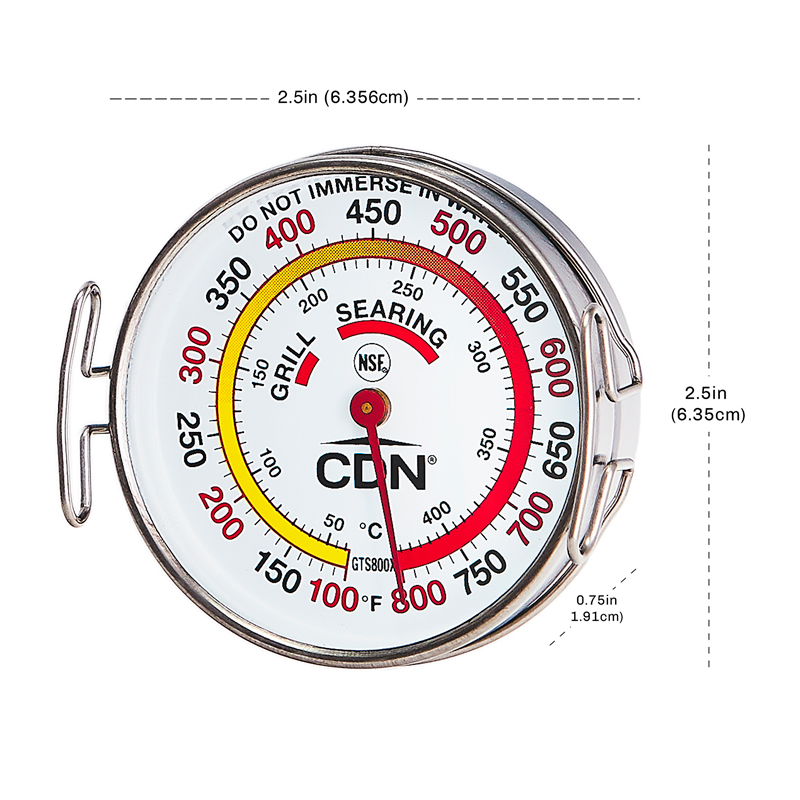 CDN Folding Thermocouple Surface Grill Thermometer