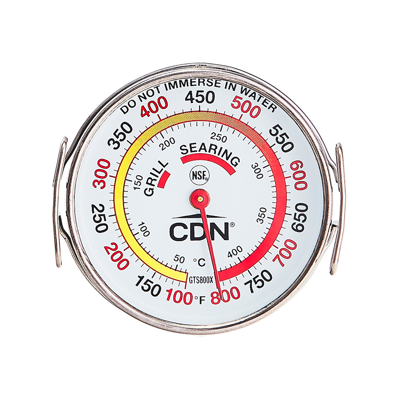  Central Restaurant GTS800 Grill Surface Thermometer - 100 to  800 Degree Temperature Range : Patio, Lawn & Garden