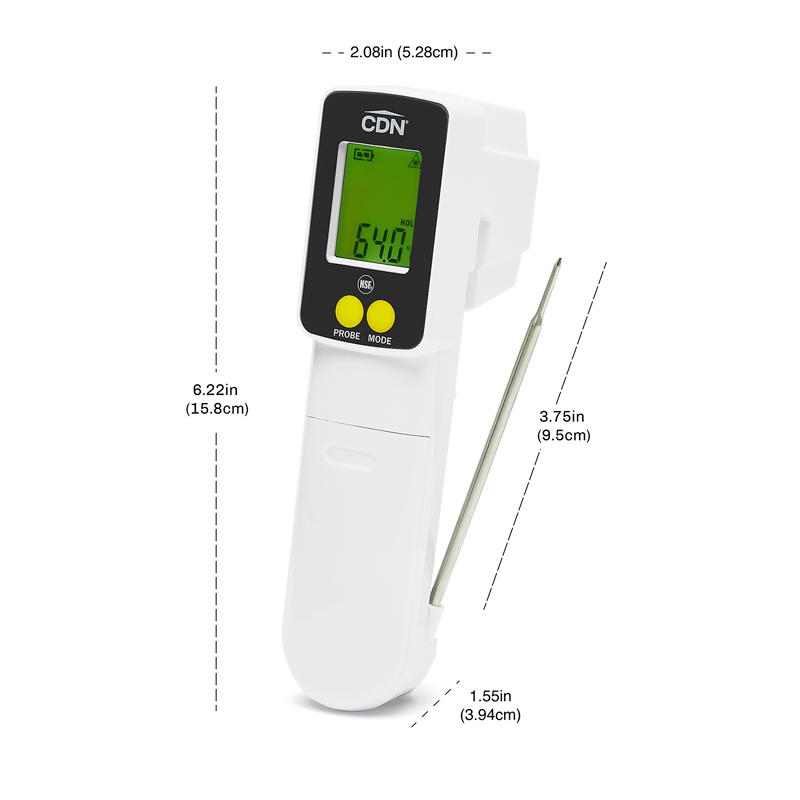 Thermometer, IR Gun, K Thermocouple Combo