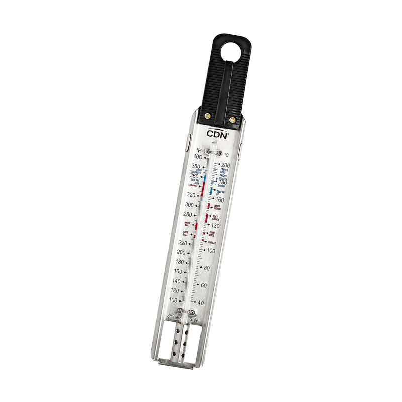 Thunder Group SLTHD400 Deep Fry/Candy Thermometer Zoned Dial Display 100°  To 400° F Temperature Range